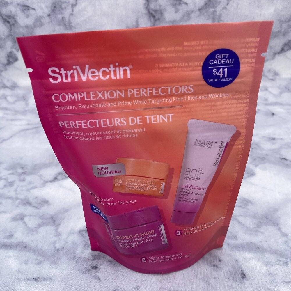 StriVectin Skincare Gift Set-Night Cream,Eye Cream & Wrinkle Blur Primer-3pc-NEW - Picture 2 of 16